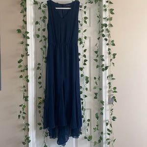 Banana Republic navy flowy dress